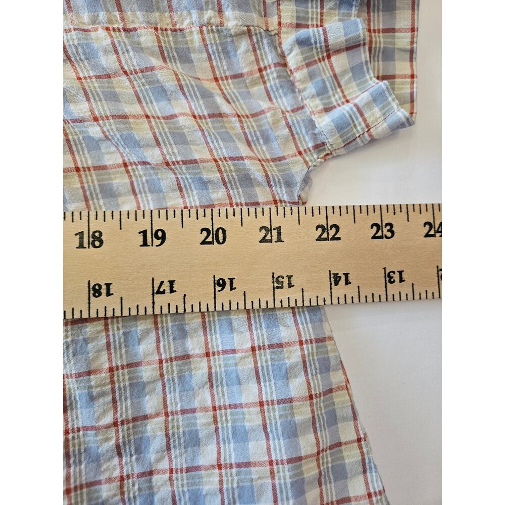 Madewell Bundle Crop Button Up Shirt Yellow Plaid Small - Picture 12 of 13